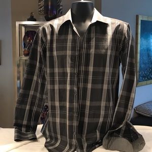 Mens Bugatchi long sleeved shirt size s